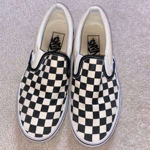 Checkered Vans Slip On sneakers